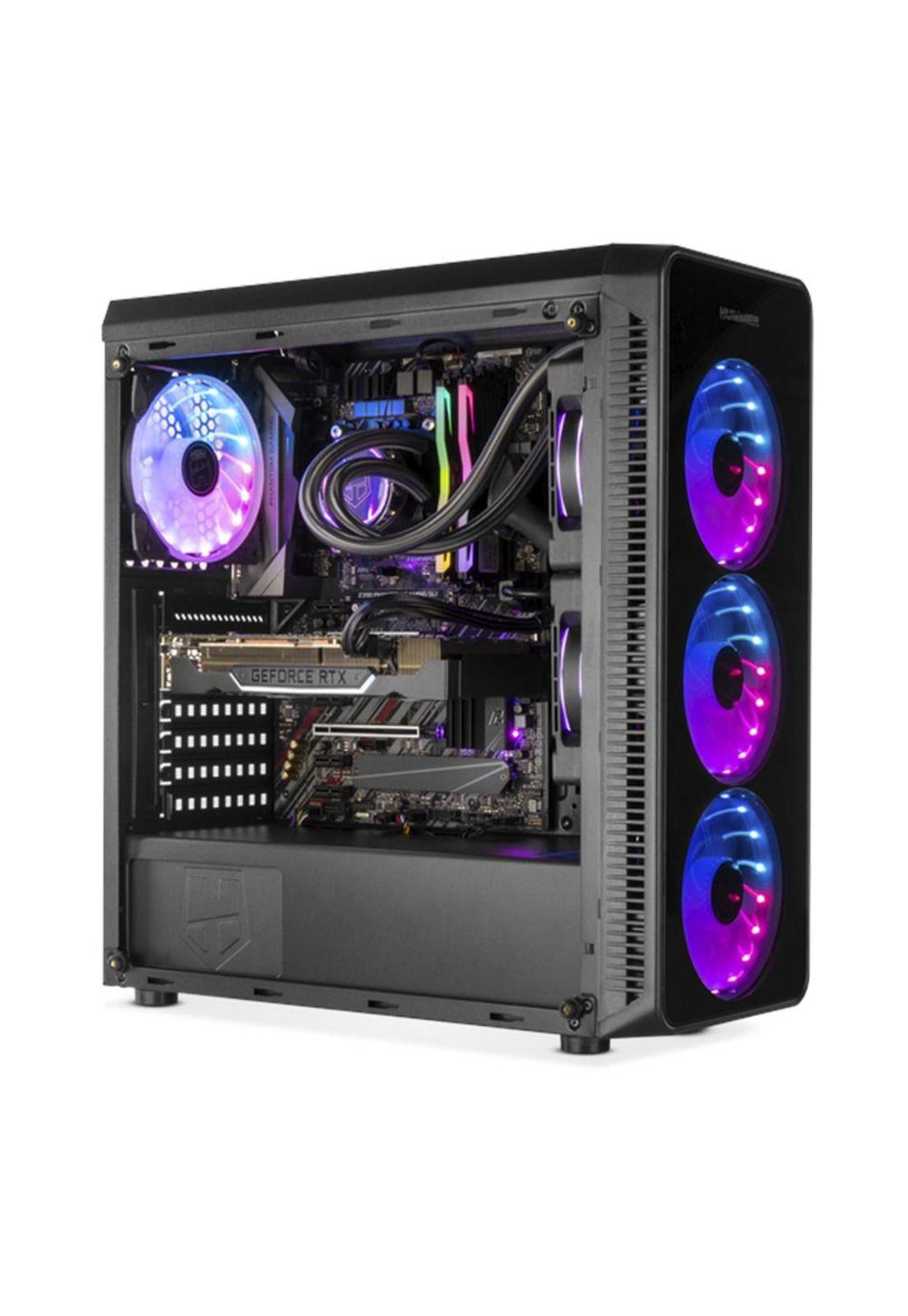 Gabinete Gamer Hummer Tgm + 4 Ventiladores Argb Full Color-0