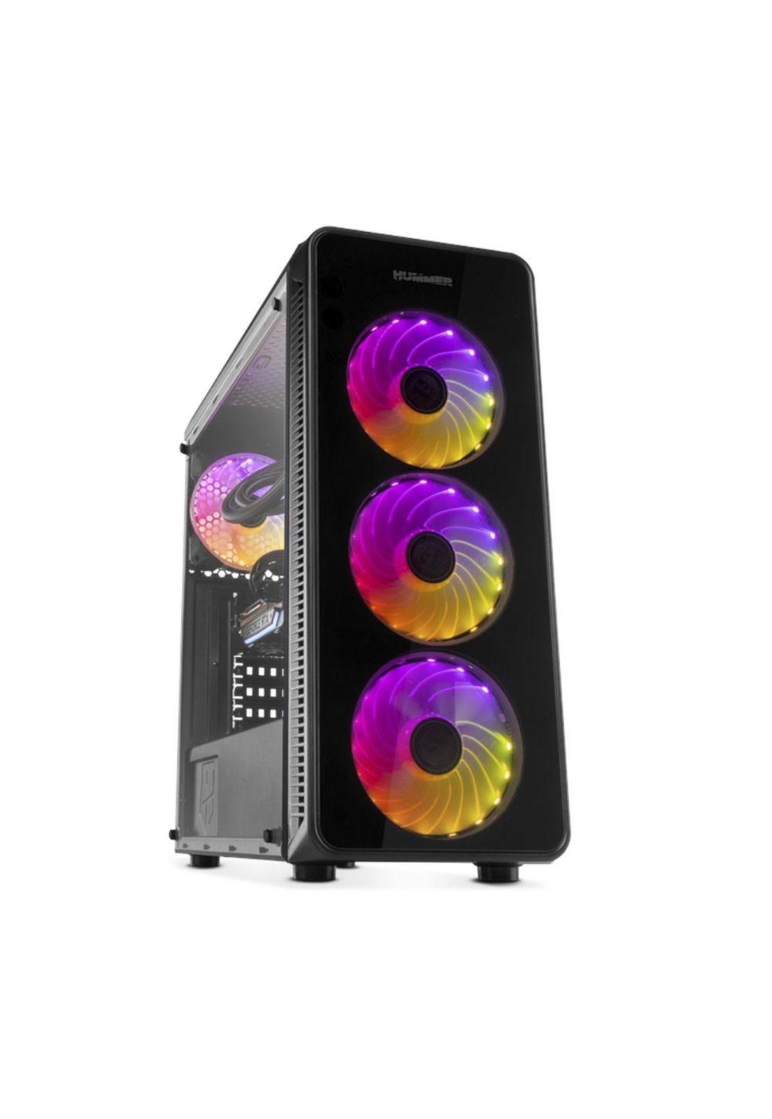 Gabinete Gamer Hummer Tgm + 4 Ventiladores Argb Full Color-2