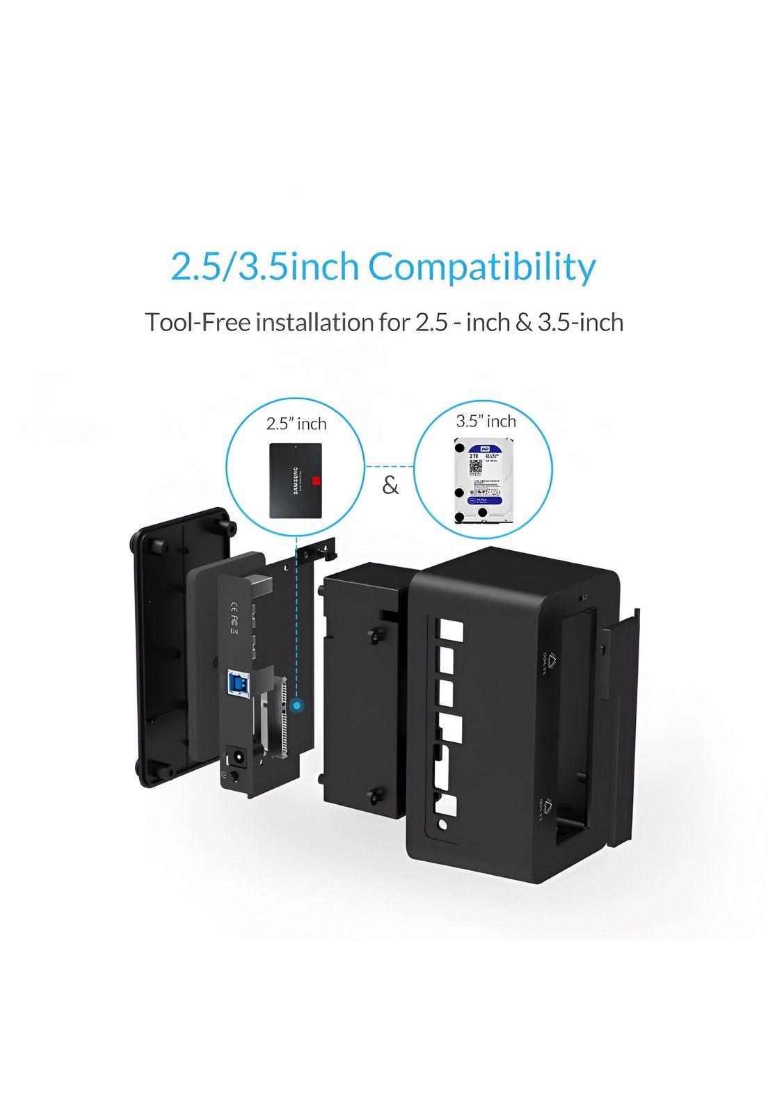 Lector de Discos SATA USB 3.0 High Speed Dock Station DCK300-6