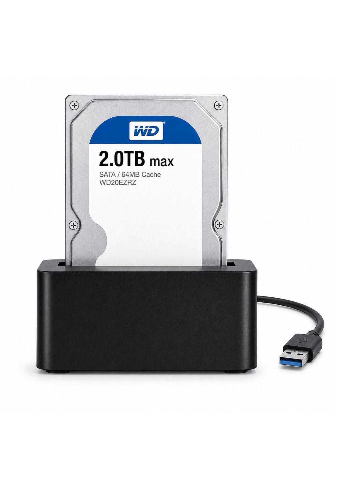 Lector de Discos SATA USB 3.0 High Speed Dock Station DCK300-2