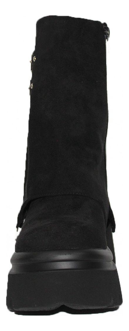 Botas Mujer Tendencia Plataforma Gamuza Botines Mujer Moda-4