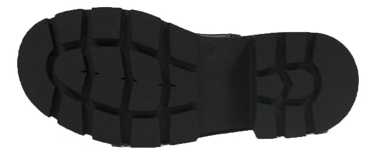 Bota De Dama Cómoda Diseño De Tres Cierres Y Cordones-4