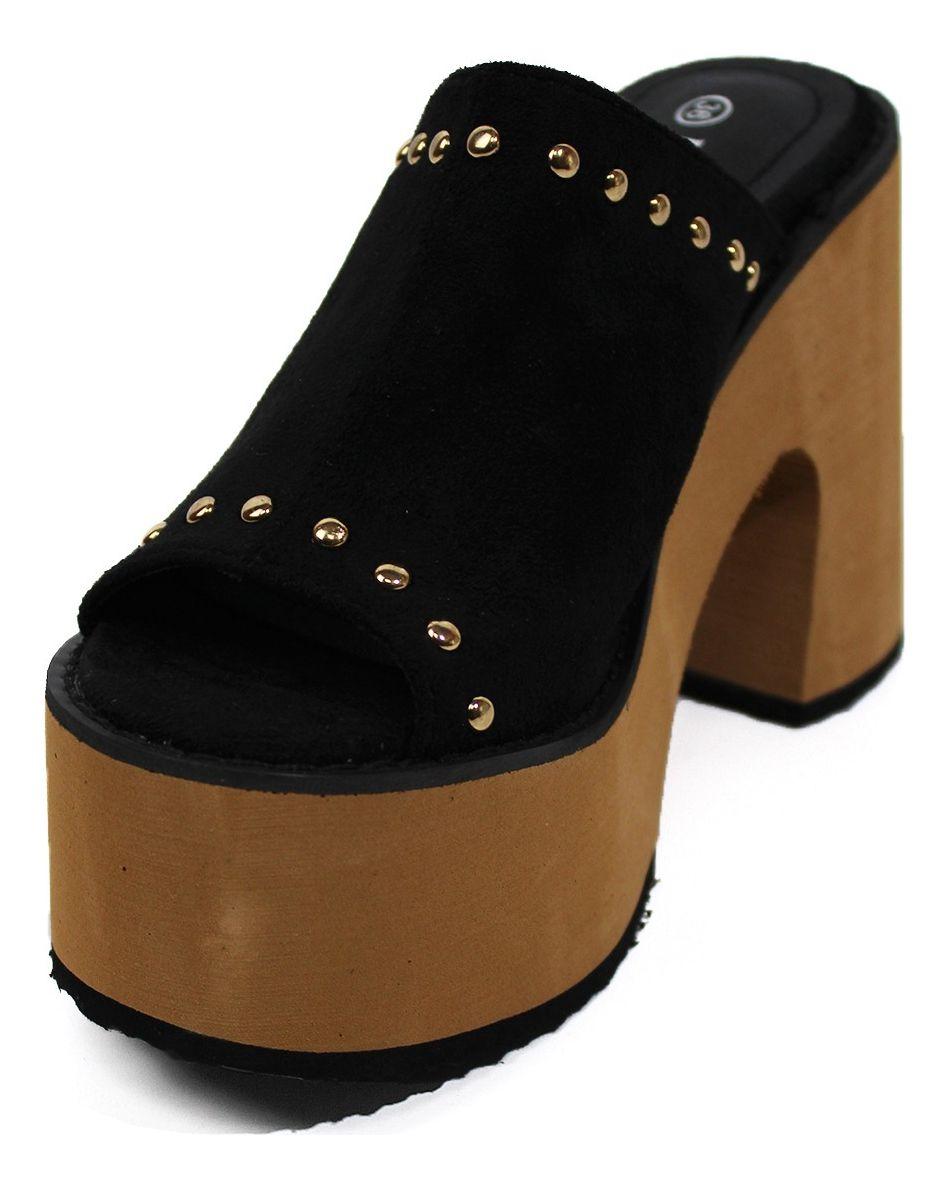 Sandalia De Verano Mujer Dy1 Negro - Dancy Shoes-2