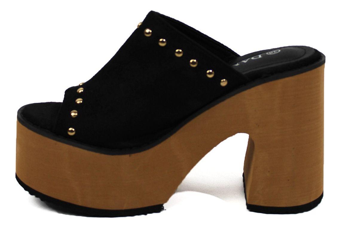 Sandalia De Verano Mujer Dy1 Negro - Dancy Shoes-4