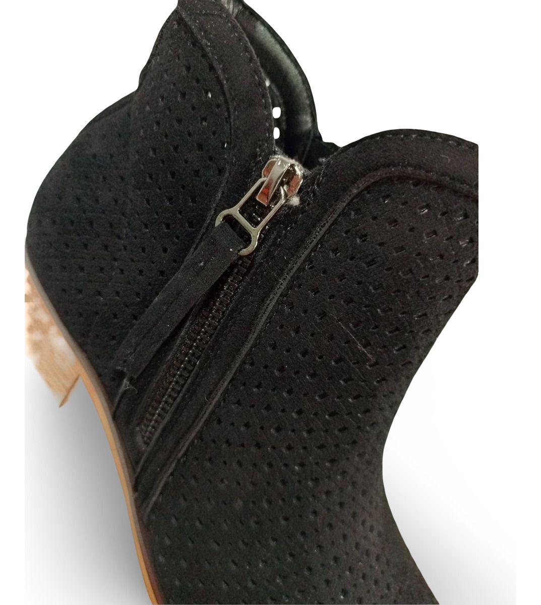 Cómodas Botas De Mujer Botín Campero Vaqueras Silver Black-8