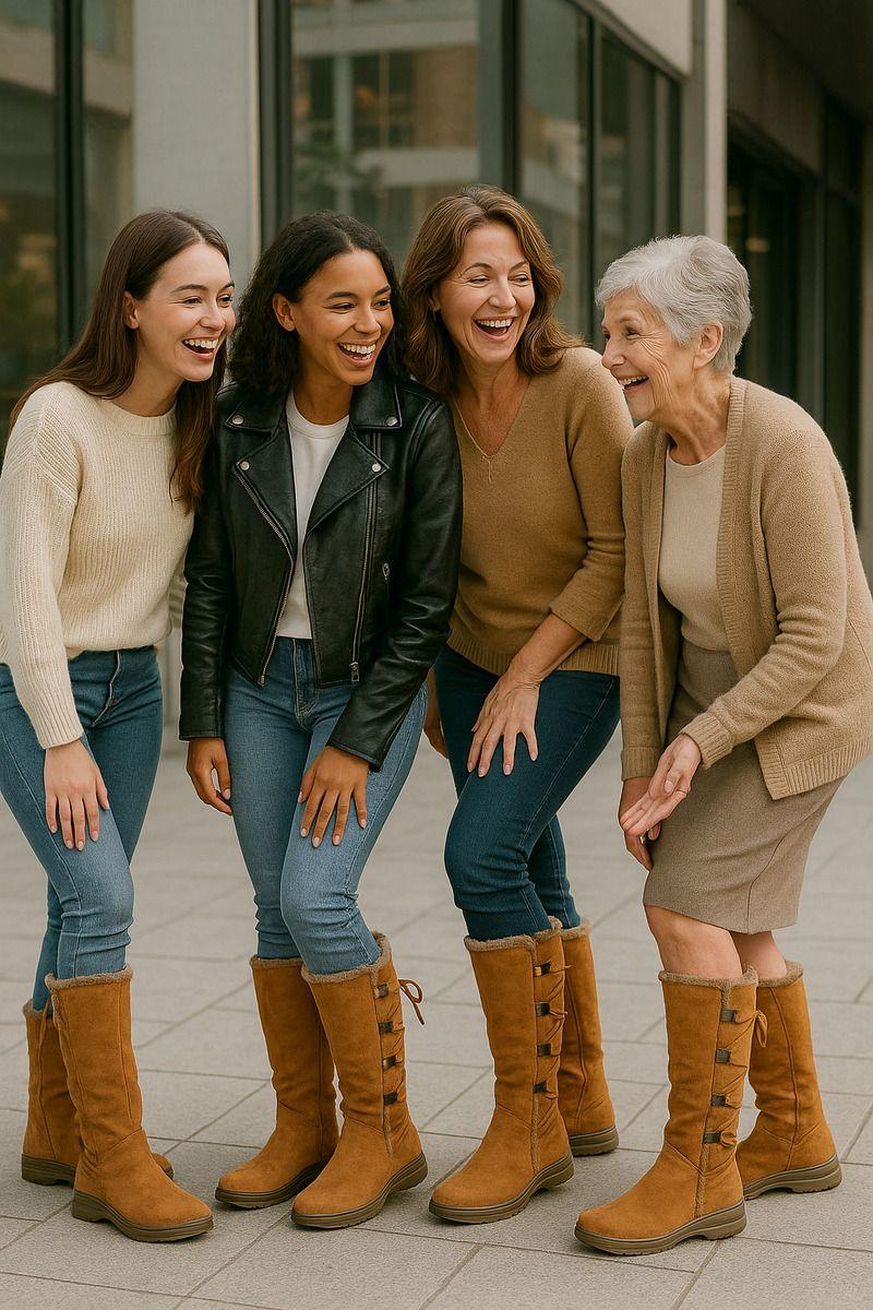 Botas Bucaneras Gamuza De Dama Forradas Con Chiporro Camel-7