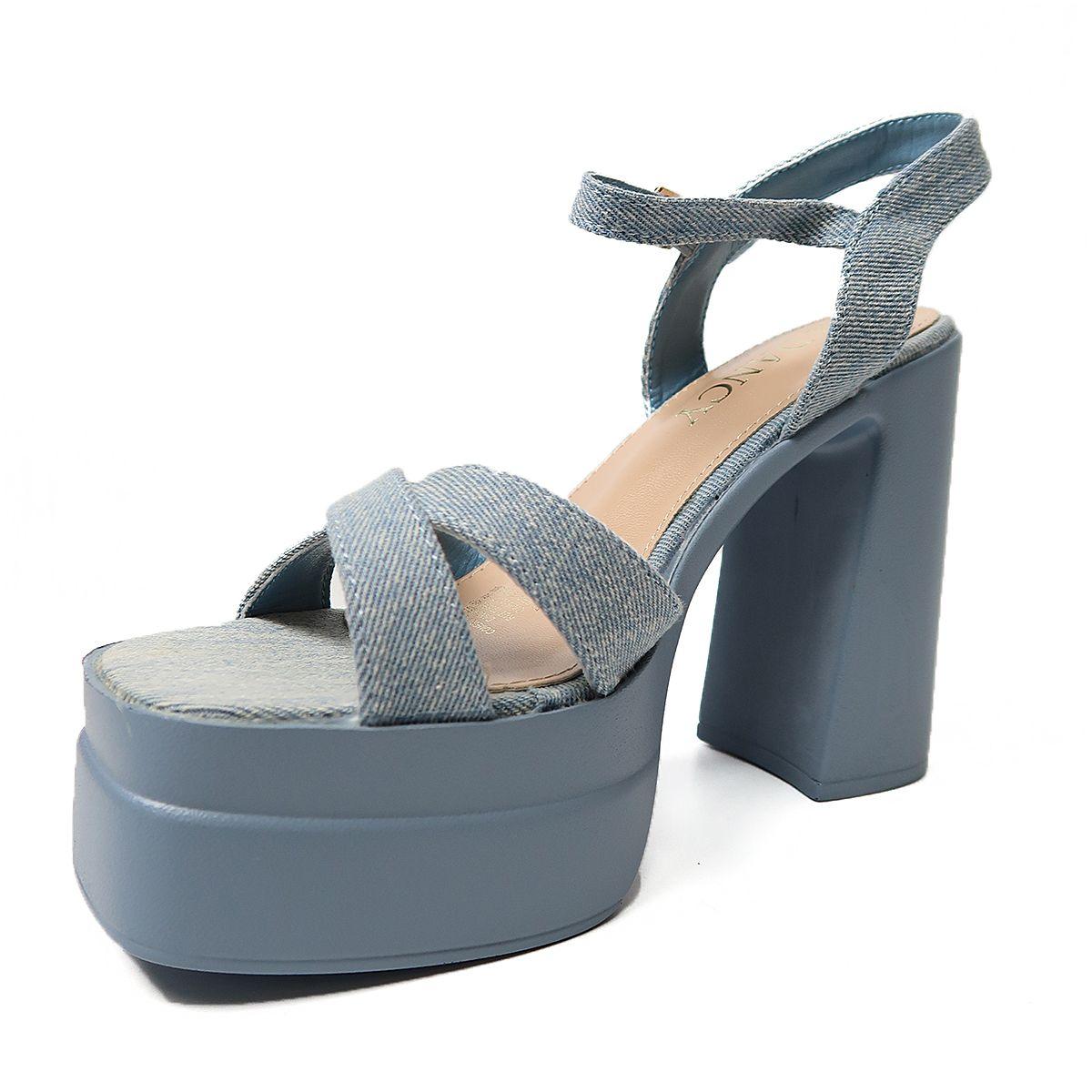 Sandalia Fiesta Noche Taco Alto Negro, Fucsia, Charol, Verde-5