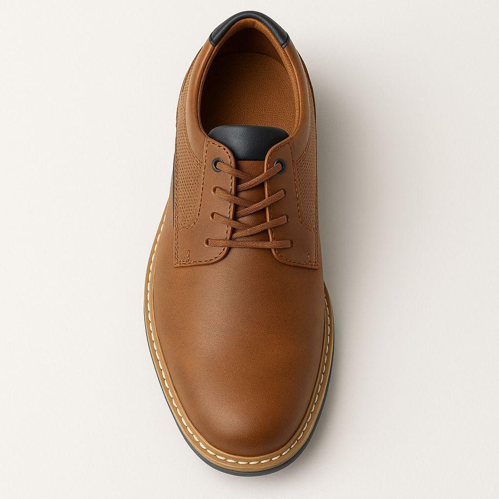 Zapatos Casual De Hombre En Color Negro Y Camel-2