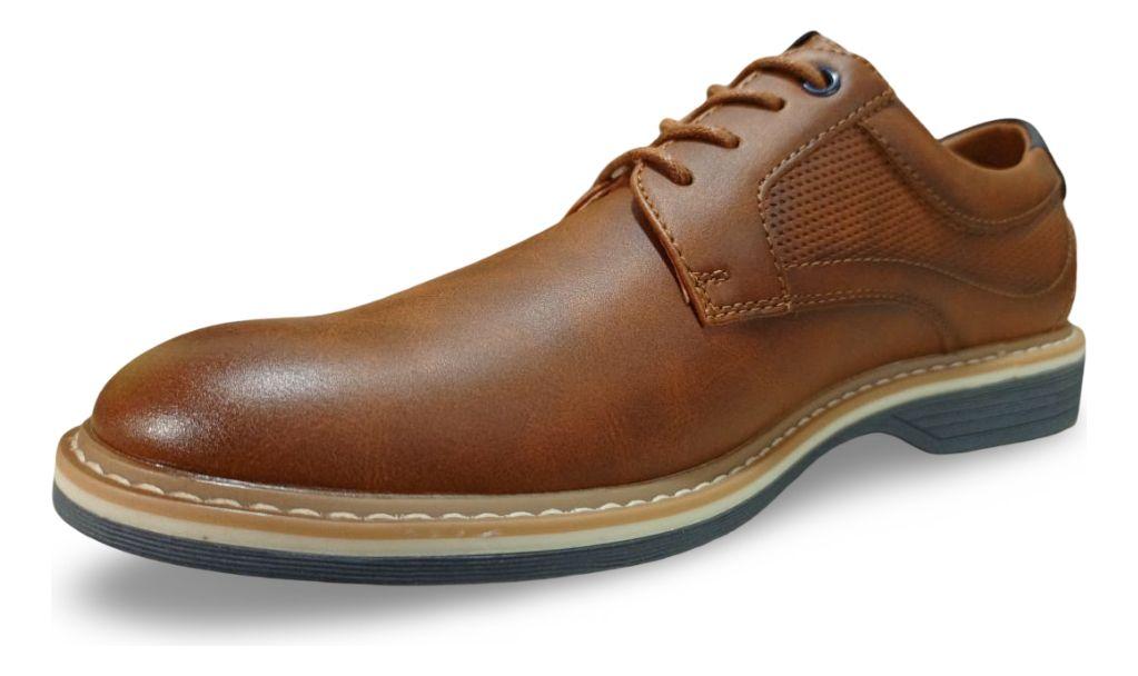 Zapatos Casual De Hombre En Color Negro Y Camel-7