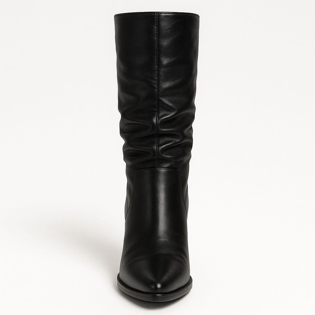 Bota Negra Ecocuero Media Alta-2