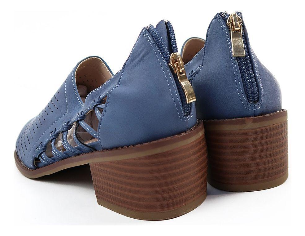 Balerinas Con Taco Azul Navy-4