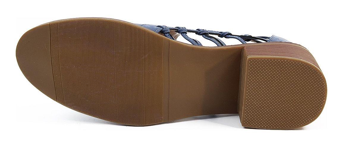 Balerinas Con Taco Azul Navy-5
