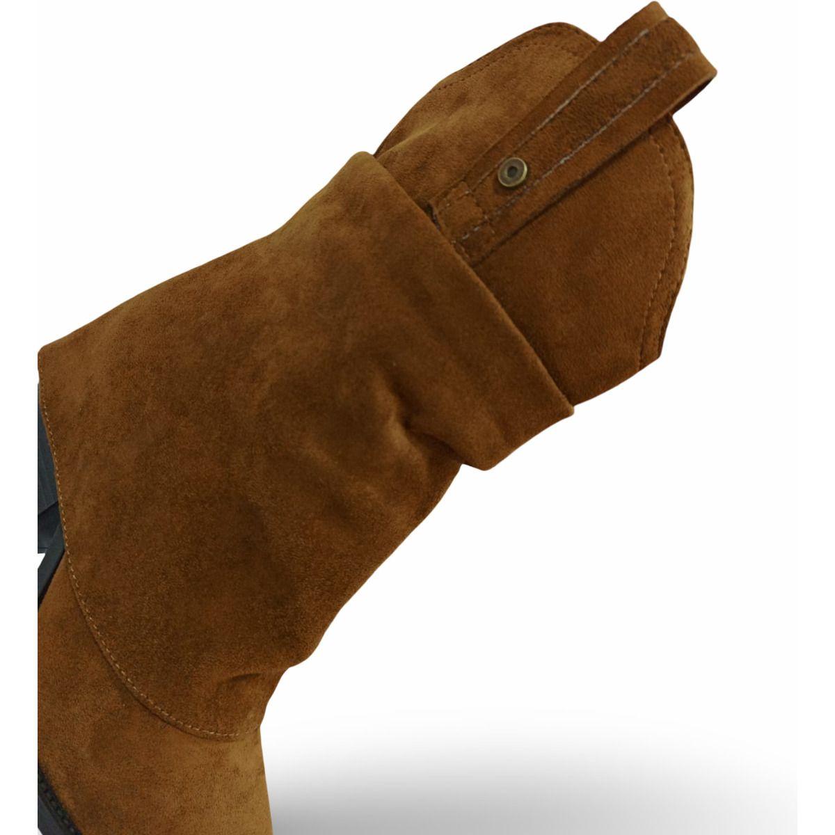 Botín De Mujer Vaquero Casual En Gamuza-8