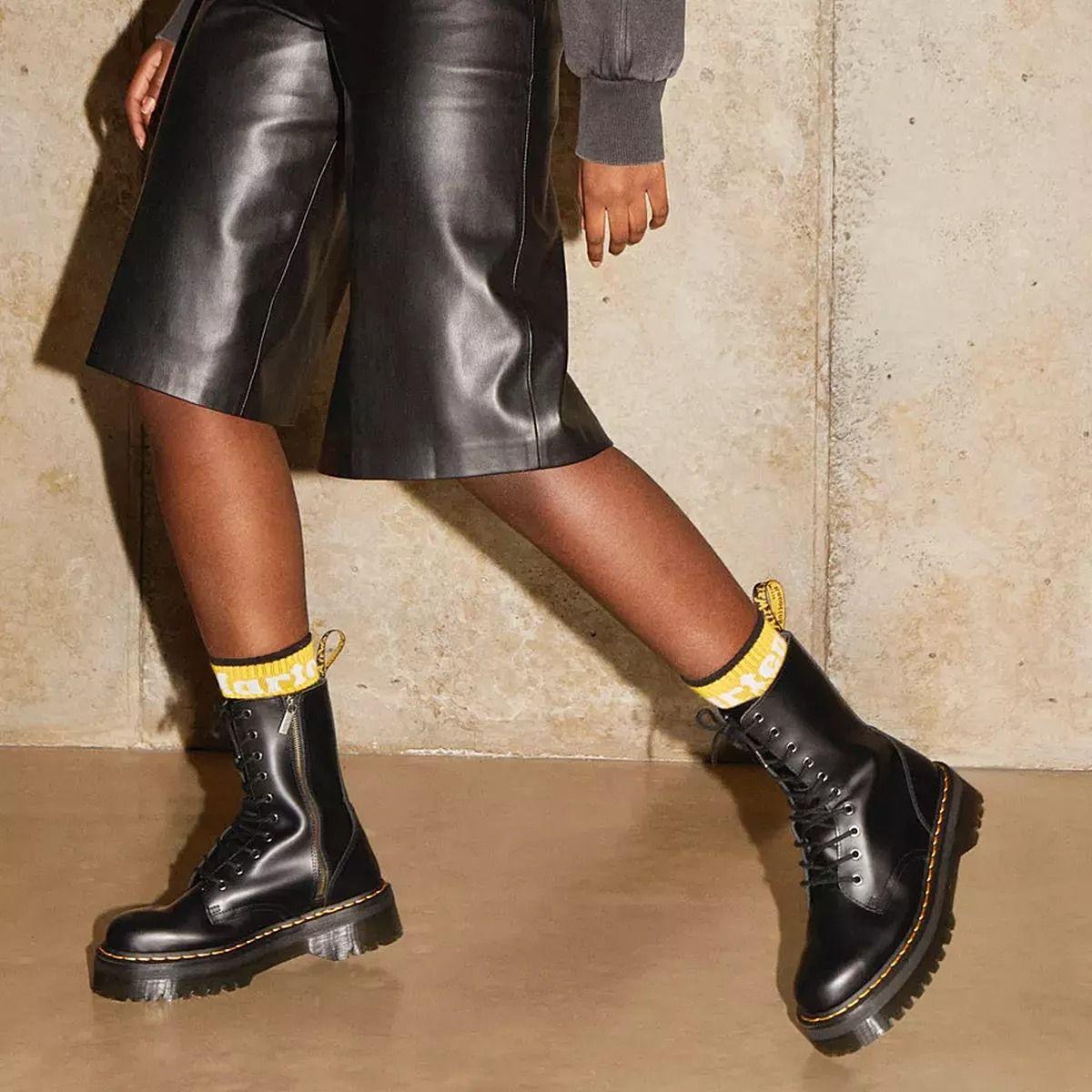 Botas Chimbomb Altas Mujer Plataforma Negra 2023-1