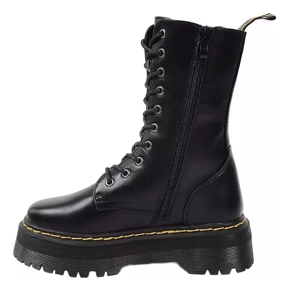 Botas Chimbomb Altas Mujer Plataforma Negra 2023-3