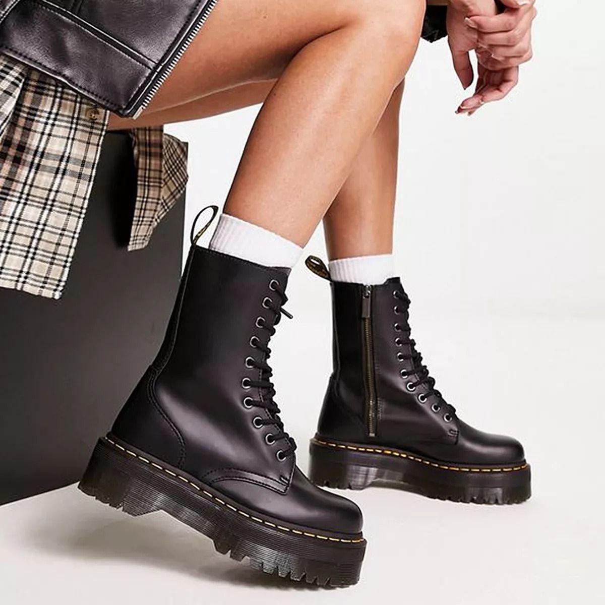 Botas Chimbomb Altas Mujer Plataforma Negra 2023-4