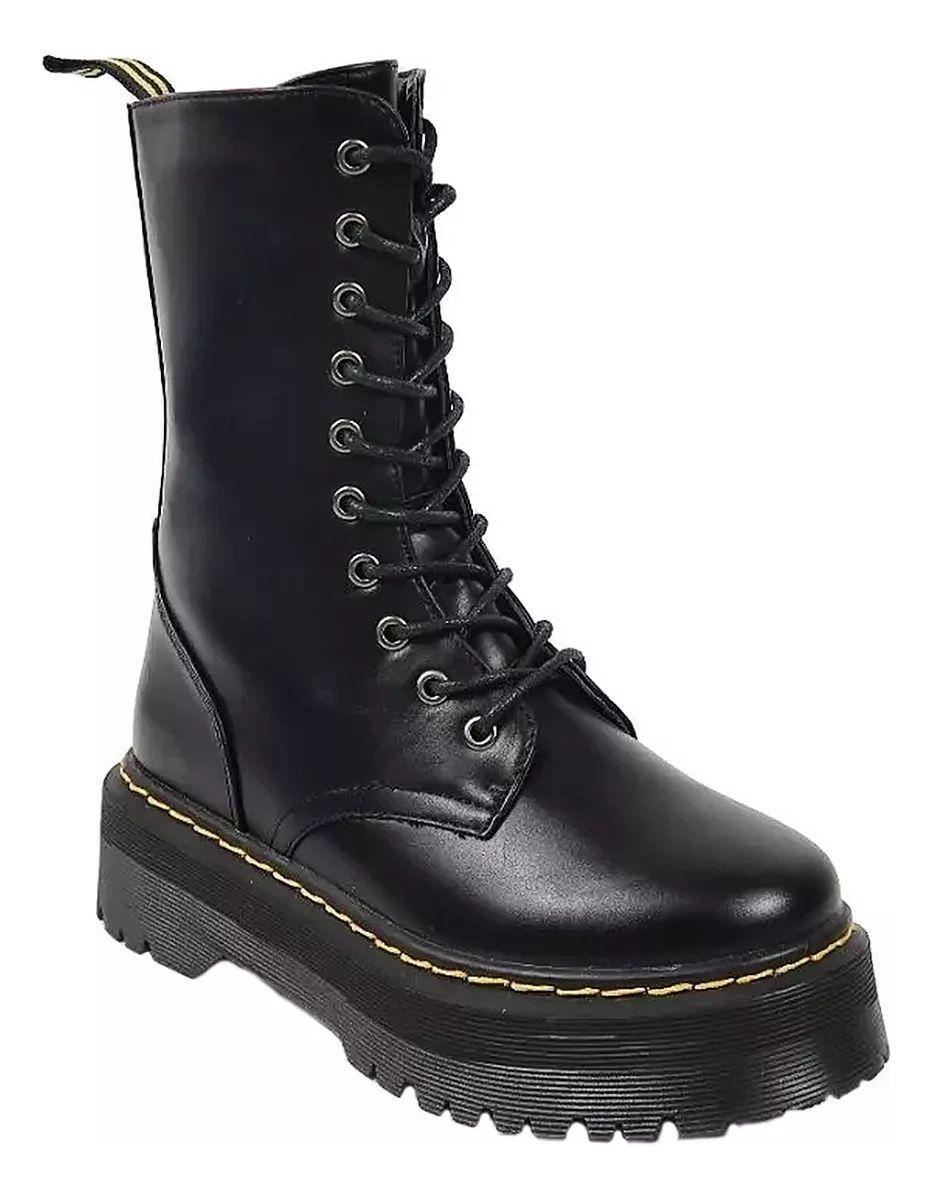 Botas Chimbomb Altas Mujer Plataforma Negra 2023-5