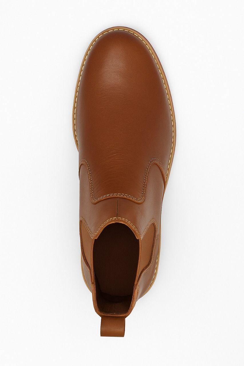 Botines de Cuero Autentico para Hombre Estilo Moderno y Resistente-3