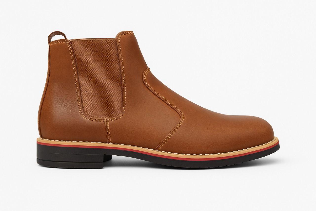 Botines de Cuero Autentico para Hombre Estilo Moderno y Resistente-4