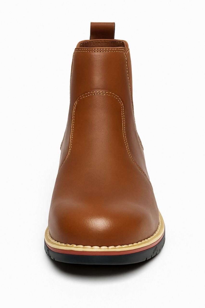 Botines de Cuero Autentico para Hombre Estilo Moderno y Resistente-5