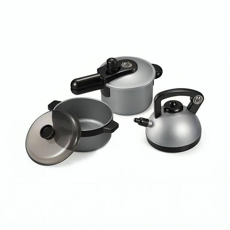 Set Juego De Cocina Elementos De Cocina Juguete Para Niña C/Plateado-0