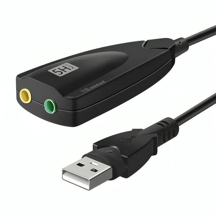 Tarjeta De Sonido Usb 3d Virtual 5hv2 7.1-1