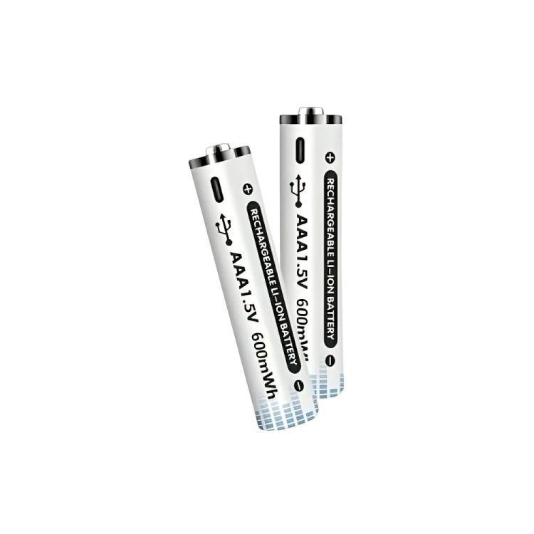 PILA RECARGABLE USB TYPE-C AAA SET X 2 PCS 1.5 VOLT 600 MWH -2