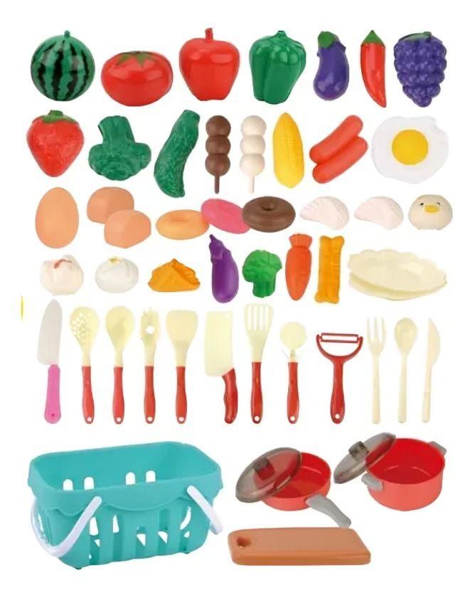 Canasto Verduras  Juguete 50 piezas-2