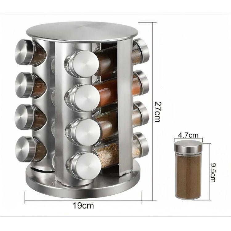 Set Condimentero Especiero Giratorio Cocina 16 Pcs-3