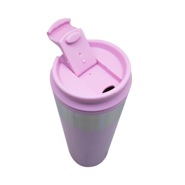 Mug Metálico Rosa Acero 450 ml Keep-1
