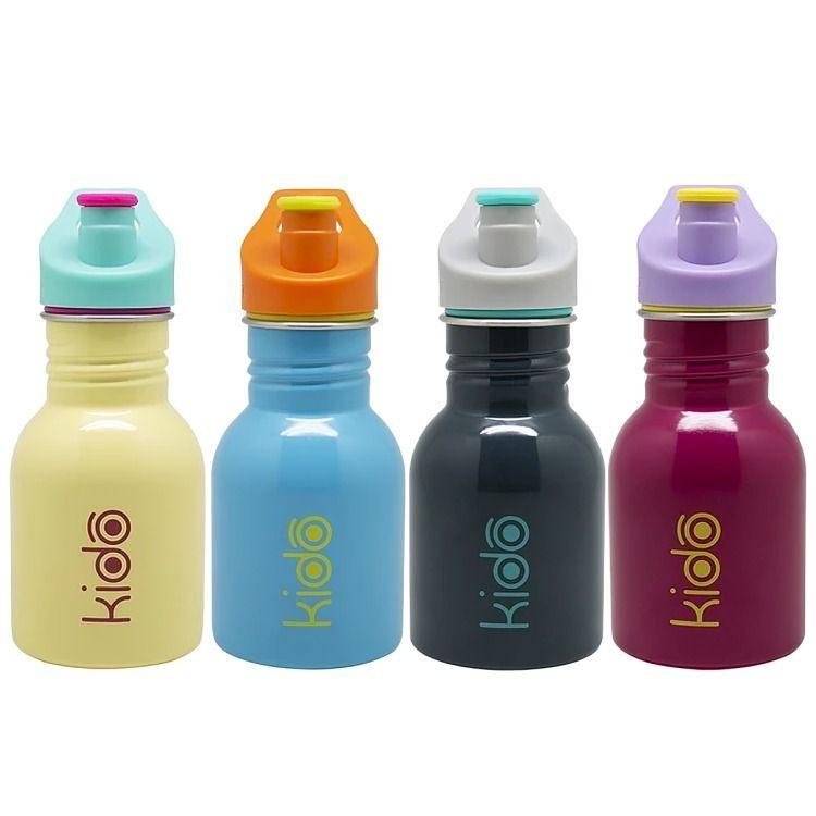 BOTELLA METALICA 335ML KEEP KIDO NEGRO-2