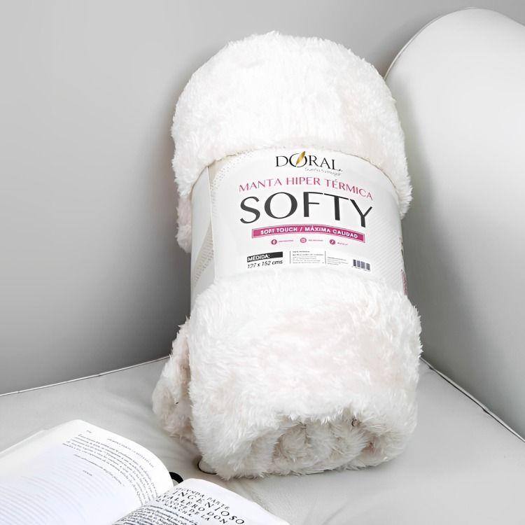 Manta Softy Lisa / Crudo – Doral 127×152 cm.-1