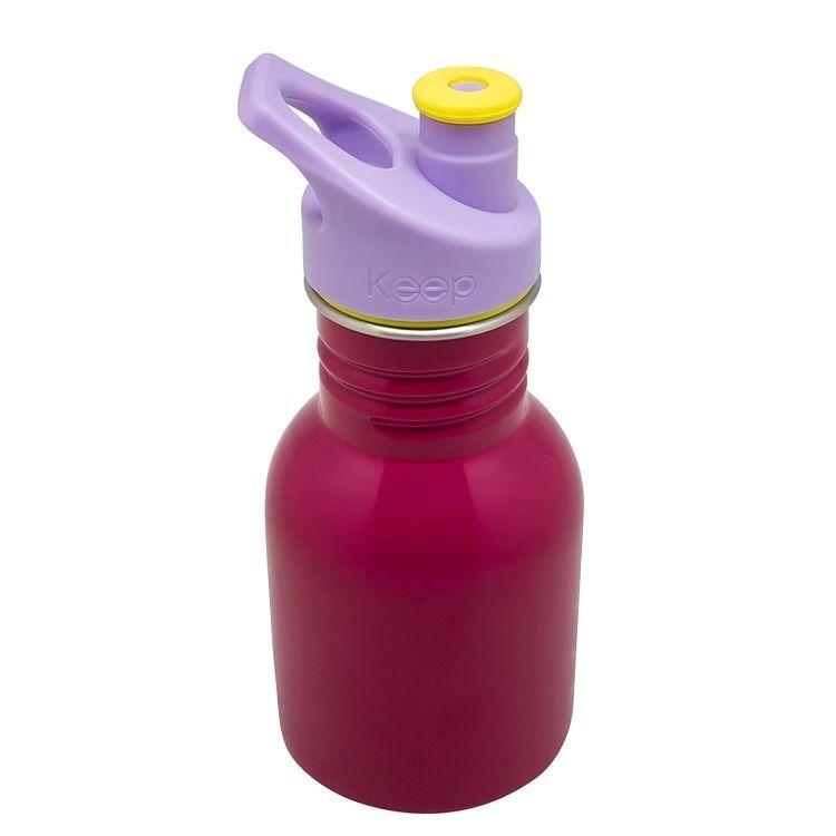 BOTELLA METALICA 335ML KEEP KIDO ROJO-1