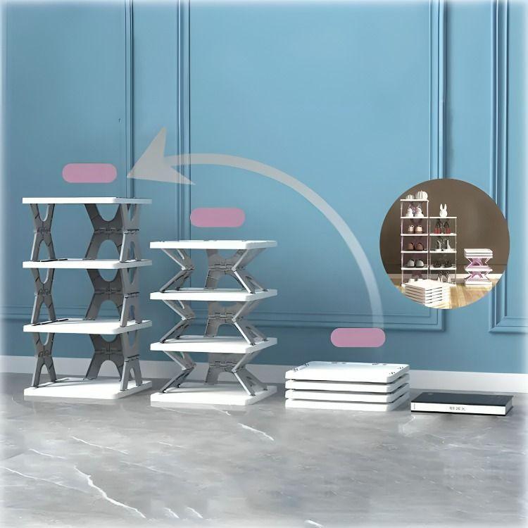 Organizador De Armario Zapatero Plegable 4 Niveles-3