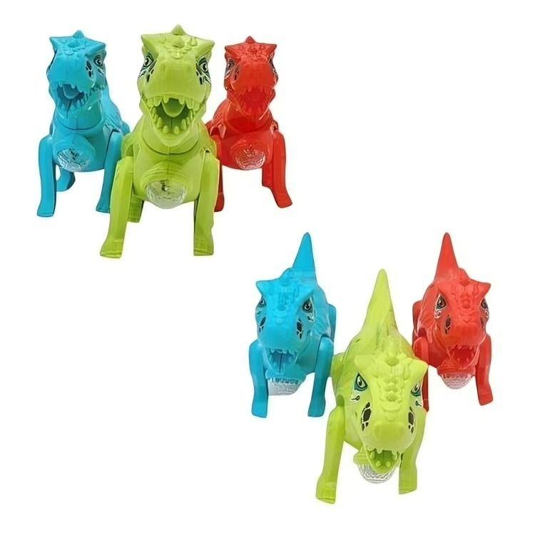 PAK DE 3 DINO CAMINANTE LUZ SONIDO ECO BOLSA-2