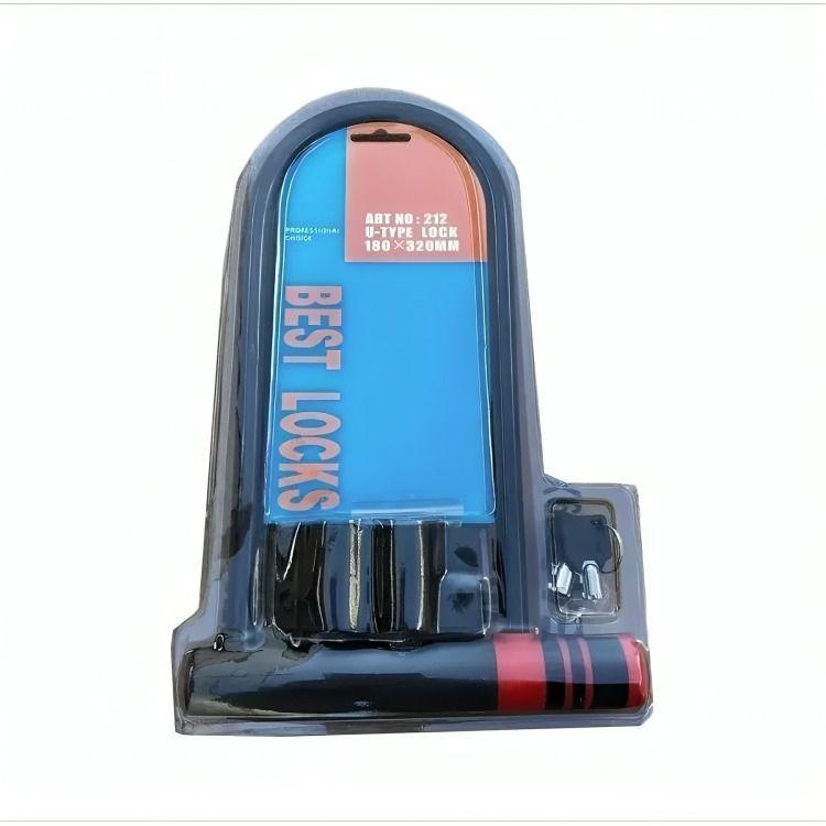 Candado U Lock Para Bicicleta Y Moto 2 Llaves Grande-0