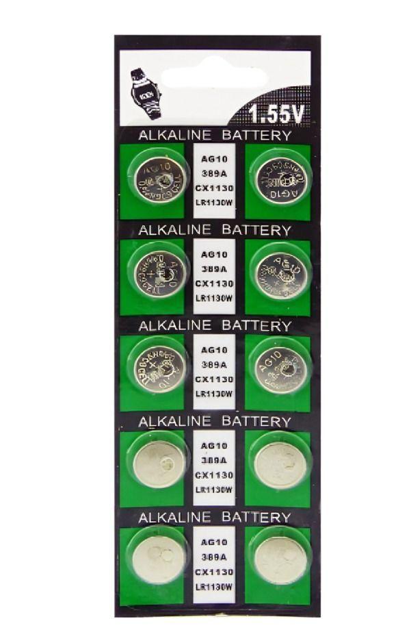 PILA AG-10 LR-1130 SET X 10 PCS EN BLISTER-0