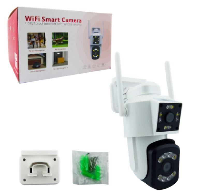 CAMARA VIGILANCIA IP EXTERIOR 16 LED DOBLE CAMARA WIFI CON ZOOM,APP ICAM365-3