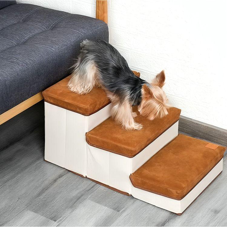 Escalera Plegable Para Mascotas Pequeñas De 3 Pisos-2