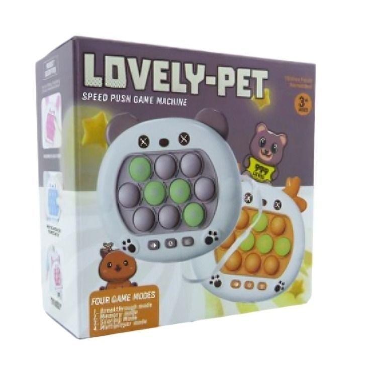 JUEGO POP IT ANTI ESTRÉS LOVELY PET  CON LUZ Y SONIDO (rosado)-2