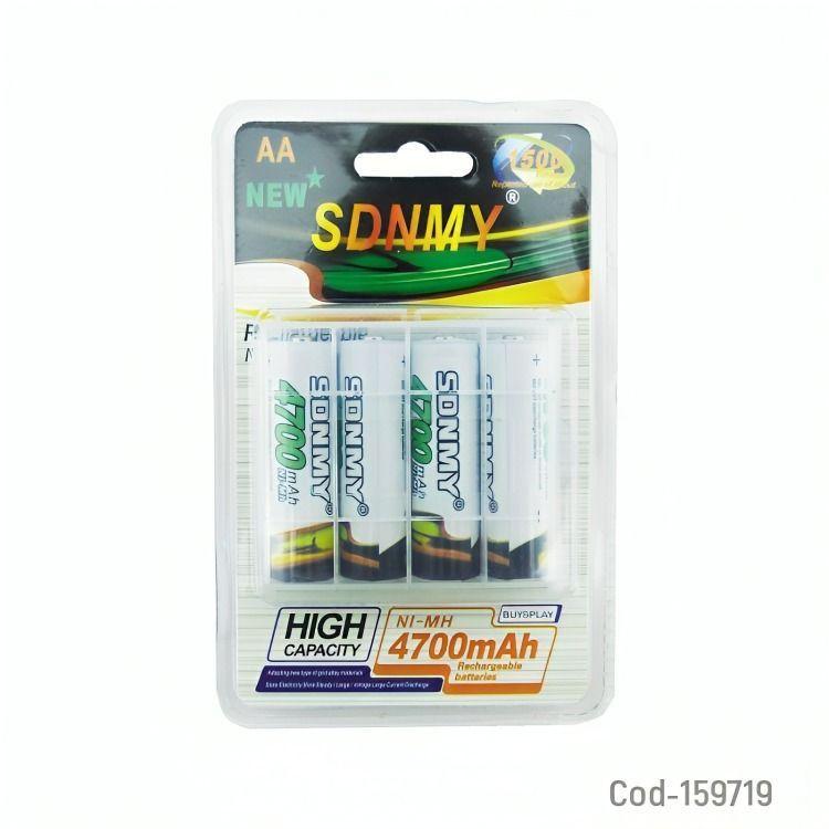 PILAS SDNMY AA SET X 4 PCS 1.2V RECARGABLE 4700 MAH -2
