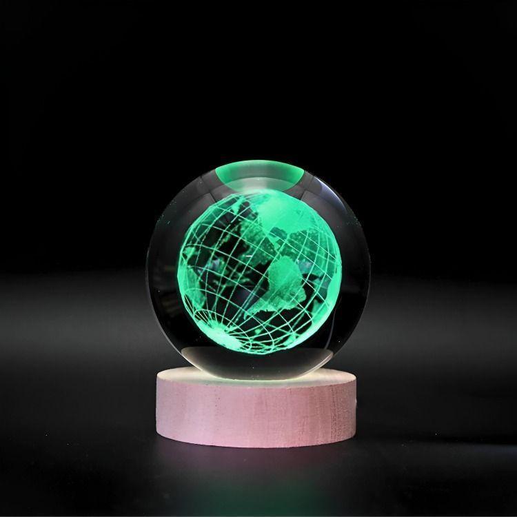 Lampara Bola De Cristal LED RGB Colores Mundo-3