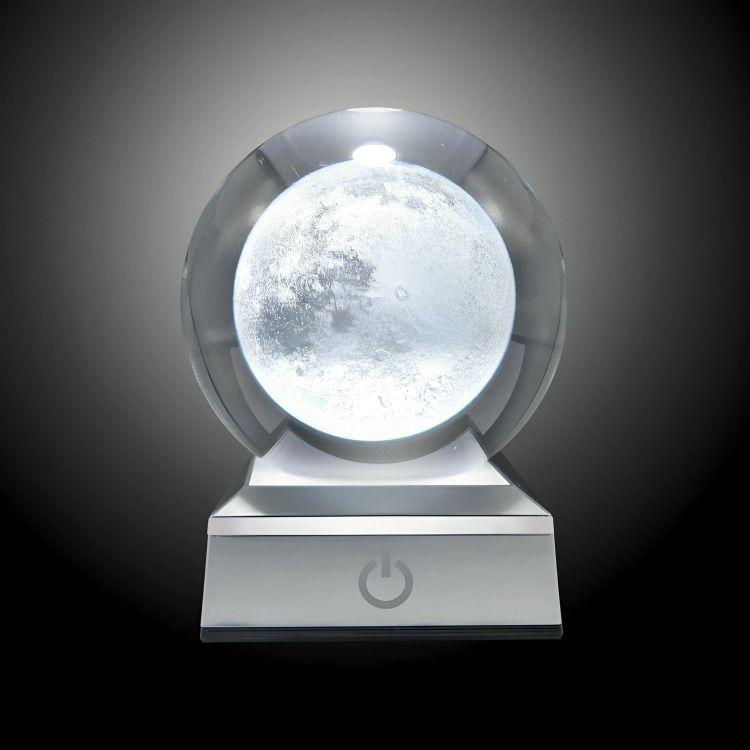 Lampara Bola De Cristal LED RGB Colores Luna-2