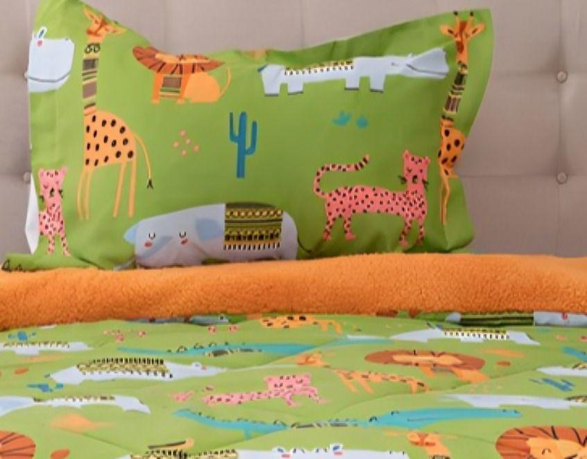 Plumón Estampado Deluxe Sherpa Kids 1,5 Plazas / Animales – Doral  -2