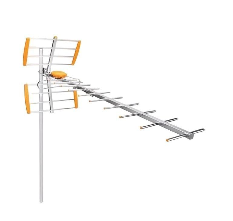 ANTENA AEREA HDTV FIJA EXTERIOR 17 ELEMENTOS IDEAL TV DIGITAL -0