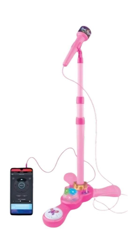 Micrófono simple rosado-1