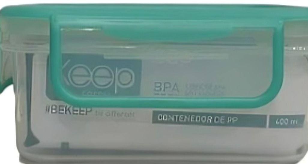 HERMETICO PP 400ML RECTANGULAR VERDE-2