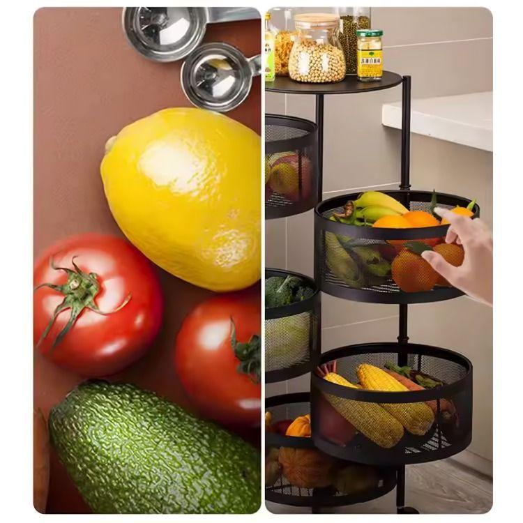 Carrito Plegable de Metal Cocina de 3 niveles-3