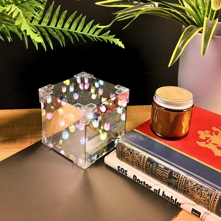 Lámpara Cubo Led Decorativa Tulipán-2