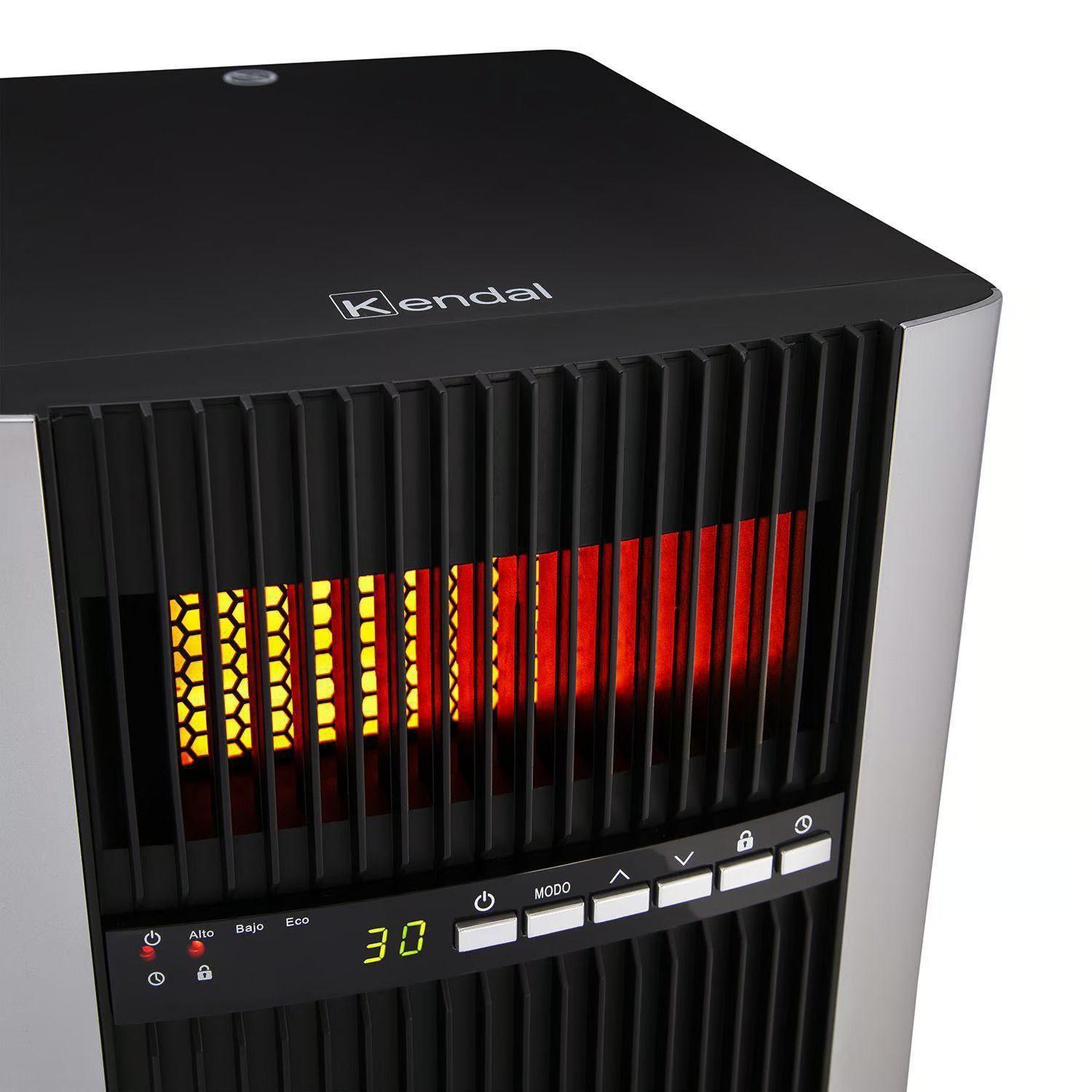 Estufa Infrarroja Eléctrica 1500 W Infrarrojo KPH-96T Negro-2
